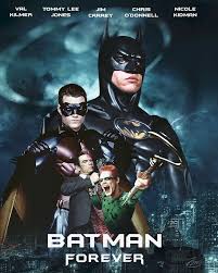 They wanted to see batman, so kilmer stuck. Batman Forever With Val Kilmer Jim Carrey Tommy Lee Jones And Nicole Kidman Batman Plakat Batman Plakat