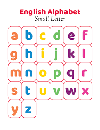english alphabet chart for kids small