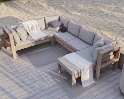 Diy Outdoor Sectional With Chaise