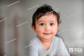 portrait of smiling indian baby boy