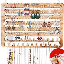 wooden jewelry organizer wall