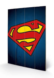 Dc Comics Superman Symbol Wooden Art