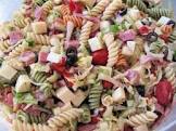 italian sandwich  pasta salad