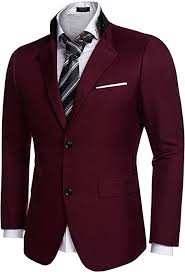 But looking great doesn't have to come at great expense thanks to the selection of stylish and savvy suits available from amazon fashion! Amazon Com Coofandy Men S Casual Dress Suit Slim Fit Stylish Blazer Coats Jackets Size Large Wine Red Cloth Casual Sport Coats Mens Casual Dress Men Casual