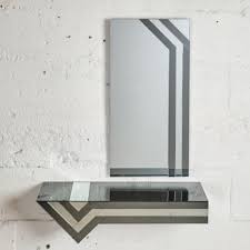 Art Deco Style Mirrored Shelf
