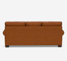 Buchanan Roll Arm Leather Sleeper Sofa
