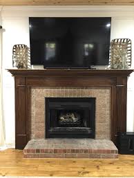 how to paint fireplace mantel
