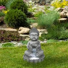 Northlight Buddha In Sukhasana Pose Outdoor Garden Water Fountain 21 5 In 35246513