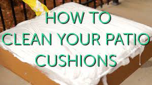 how to clean outdoor cushions
