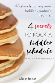 toddler schedule on the weekend
