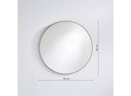 Round Mirror Hoop Bronze M