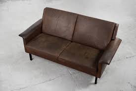 Brown Leather Sofa 3330 By Arne Vodder