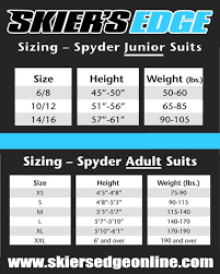 13 Accurate Spyder Size Chart