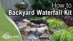 how to build a backyard waterfall you