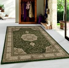 kashmir traditional green rug