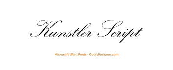 24 cursive fonts in word that add a