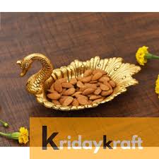 metal duck shaped dry fruit tray table