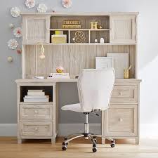 Rectangular espresso 3 drawer executive desk with file storage. Beadboard Storage Desk Hutch Pottery Barn Teen