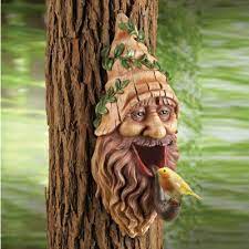 Tree Mounted Gnome Bird House From