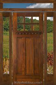 Craftsman Style Doors Sidelights And