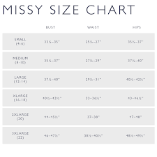 Size Charts K E Y Boutique