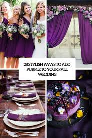 add purple to your fall wedding
