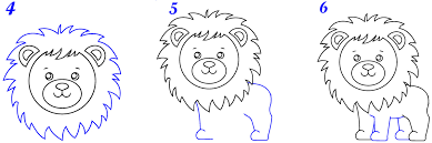 comment dessiner un lion dessin lion
