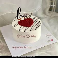birthday cake for love with name enamepic