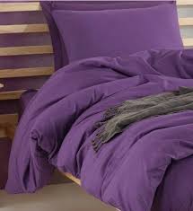 Bed Sheet Included Purple 100 Cotton