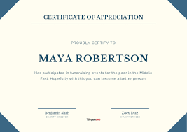 26 free certificate of appreciation