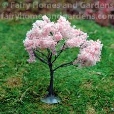 Miniature Faux Pink Dogwood Tree Fairy