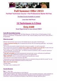 5 days nail technician courses pdf