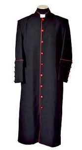 Clergy Minister Pastor Preacher Robe Black With Gold
