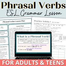 phrasal verbs esl english grammar