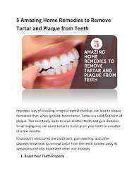 home remes to remove tartar
