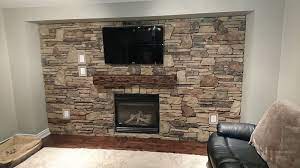 stone veneer blend accent wall