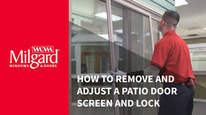 how to remove a patio door screen