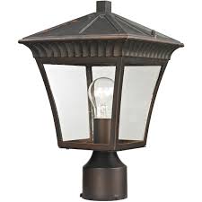 Outdoor Post Light 1 Light Fixtures With Hazelnut Bronze Finish Metal Glass Material Medium 9 75 Watts Walmart Com Walmart Com