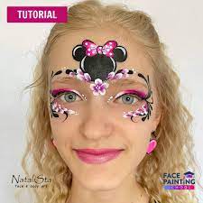 cute minnie mouse mask face paint tutorial