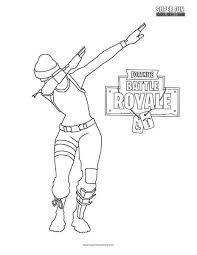 Fortnite Dab Coloring Page Super Fun Coloring Pages In 2019