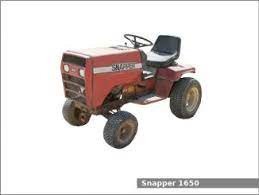 snapper 1650 garden tractor review and