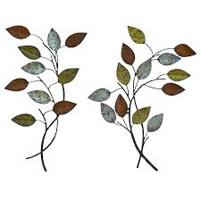 10x13 Leaves Metal Wall Decor At Home