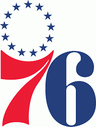 The logo features the liberty bell festooned with a segmented snake. Philadelphia 76ers Primary Logo 1964 7 In Red 6 In Blue With 13 Revolutionary Stars Above 7 Philadelphia 76ers 76ers Nba Teams