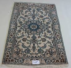 7x4 persian nain silk and wool rug