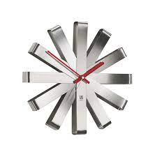 Umbra 12 In Steel Ribbon Wall Clock