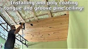 and groove pine ceilings