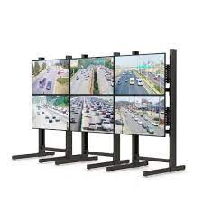 afc six flat screen monitor floor stand