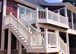 This vinyl railing line is well suited for almost any style home. Sefton Railing Deck Railing Stair Railing Porch Railing Fast Ship