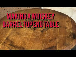 Whiskey Barrel Lid Turned Modern End