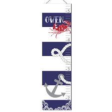 Personalized Growth Chart Nautical